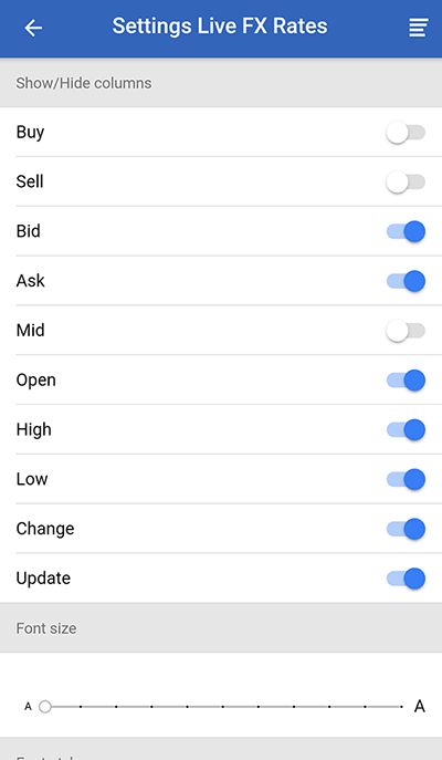 Biz4x Setting Live FX Rates